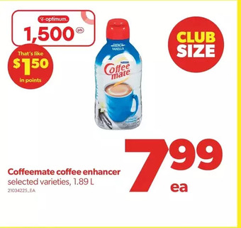 Real Canadian Superstore Coffeemate coffee enhancer offer