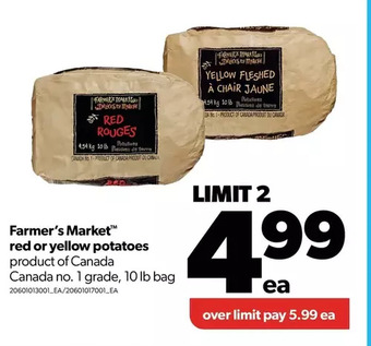 Real Canadian Superstore Farmer's market red or yellow potatoes offer