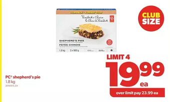 Real Canadian Superstore Pc shepherd's pie offer