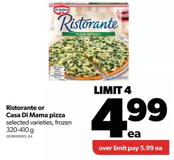 Real Canadian Superstore Ristorante or casa di mama pizza offer