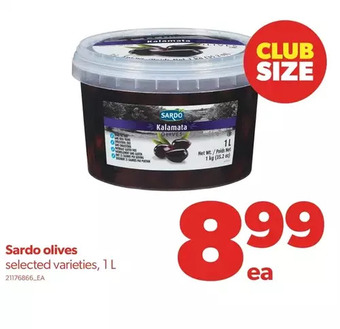 Real Canadian Superstore Sardo olives offer