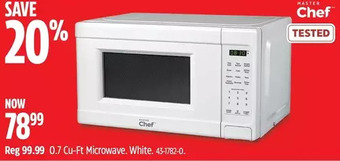 Canadian Tire 0.7 cu. ft. microwave offer
