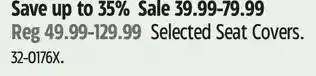 Canadian Tire Seat covers offer