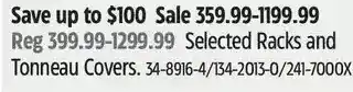 Canadian Tire Racks and tonneau covers offer