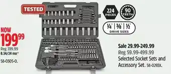 Canadian Tire Maximum 224 pieces professional grade socket sets | socket sets and accessory set offer