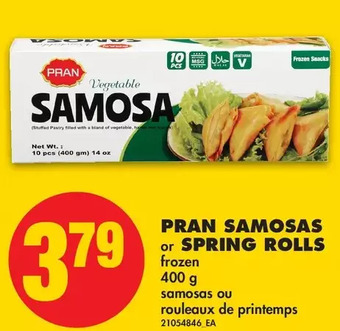 No Frills Pran samosas or spring rolls offer