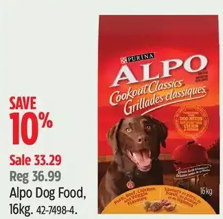 Canadian Tire Purina alpo dog food offer