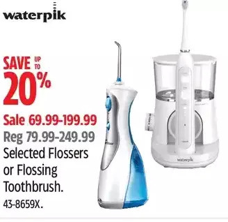 Canadian Tire Waterpik flossers or flossing toothbrush offer