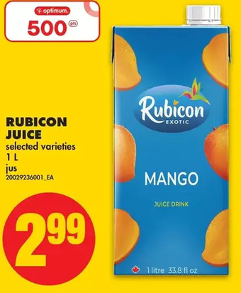 No Frills Rubicon juice offer