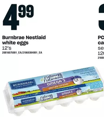 Loblaws Burnbrae nestlaid white eggs offer