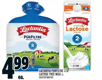 Metro Lactantia purfiltre or lactose free milk offer
