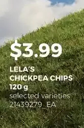 Loblaws Lela's chickpea chips offer