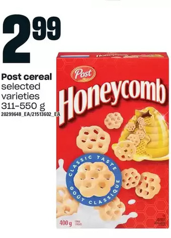 Loblaws Post cereal offer