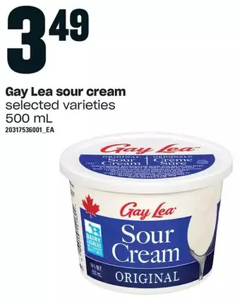 Loblaws Gay lea sour cream offer
