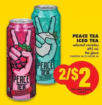 No Frills Peace tea iced tea offer