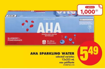 No Frills Aha sparkling water offer