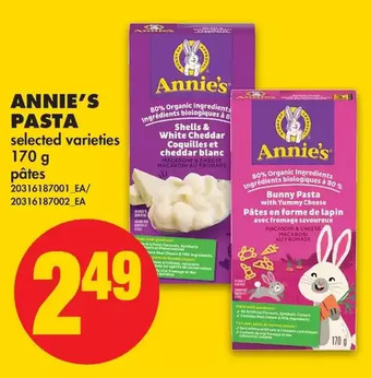 No Frills Annie's pasta offer