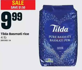 Loblaws Tilda basmati rice offer