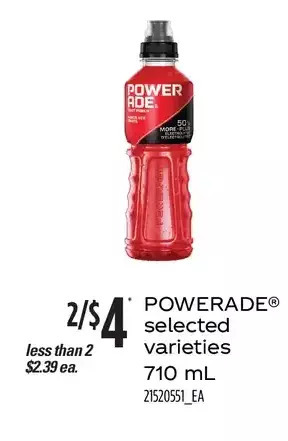 Loblaws Powerade offer