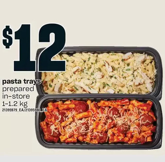 Loblaws Pasta trays offer