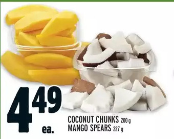 Metro Coconut chunks | mango spears offer
