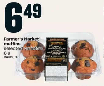 Loblaws Farmer's market muffins offer