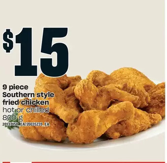 Loblaws 9 piece southern style fried chicken offer