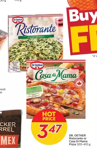 Sobeys Urban Fresh Dr. oetker ristorante or casa di mama pizza offer