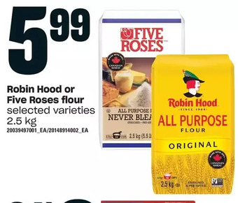 Loblaws Robin hood or five roses flour offer