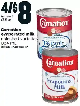 Loblaws Carnation evaporated milk offer