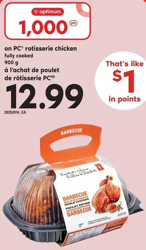 Independent Grocer Pc rotisserie chicken offer