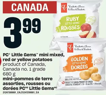 Independent Grocer Pc little gems mini mixed, red or yellow potatoes offer