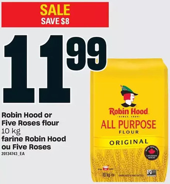 Independent Grocer Robin hood or five roses flour offer