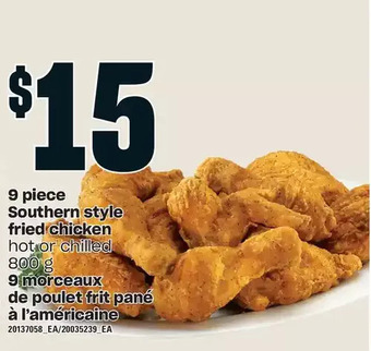 Independent Grocer 9 piece southern style fried chicken offer