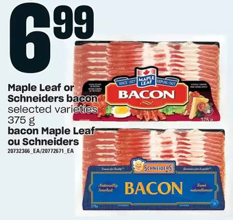 Independent Grocer Maple leaf or schneiders bacon offer