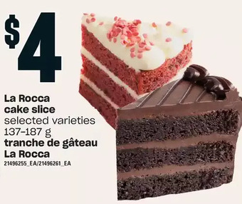 Independent Grocer La rocca cake slice offer