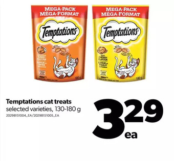 Real Canadian Superstore Temptations cat treats offer