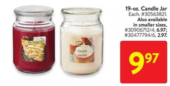 Walmart 19-oz. candle jar offer