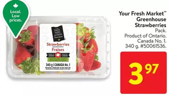 Walmart Your fresh market greenhouse strawberries offer