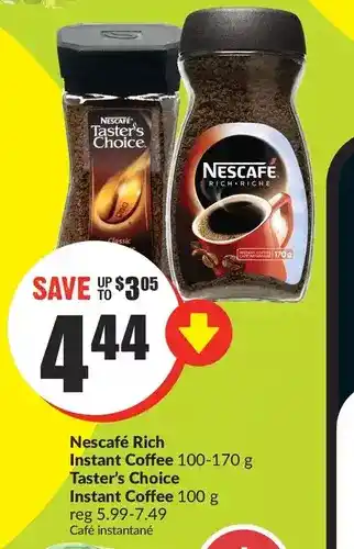 FreshCo Nescafe rich instant coffee | taster's choice instant coffee offer