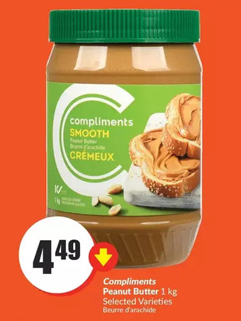 FreshCo Compliments peanut butter offer