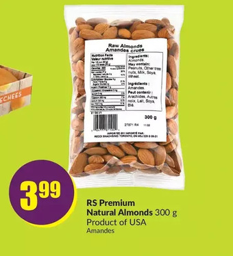 FreshCo Rs premium natural almonds offer