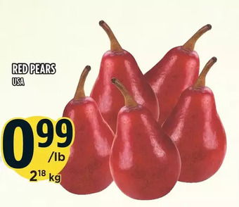 Marché Adonis Red pears offer