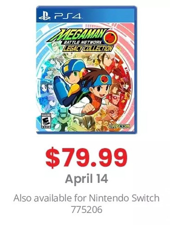 GameStop Mega man battle network legacy collection offer