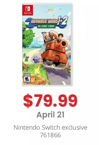 GameStop Advance wars™ 1+2: re-boot camp offer
