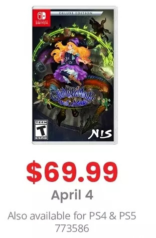 GameStop Grimgrimoire oncemore- deluxe edition offer