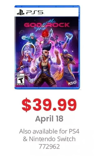 GameStop God of rock offer