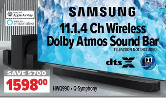 2001 Audio Video Samsung 11.1.4 ch wireless dolby atmos sound bar offer