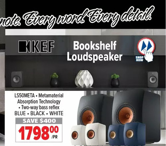 2001 Audio Video Bookshelf loudspeaker offer
