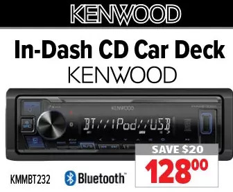 2001 Audio Video Kenwood in-dash cd car deck offer